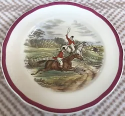 Sam Geller Huntsman Antiques. We specialize in china decorative plates. Mild staining on the front and back.