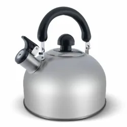 ELITRA Whistling Tea Kettle - Stainless Steel Tea Pot with Stay Cool Handle - 2.6 Quart / 2.5 Liter - Satin - New. The...