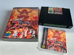 Je vends un jeu Neo Geo AES Quiz King of Fighters en bon état! - Boîte en bon état, un coin coupé. Insert en bon...