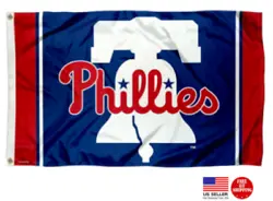 Philadelphia Phillies New Bell Flag 3x5 Man Cave. Since our 3x5 Flags areSingle Sided, the images and lettering...