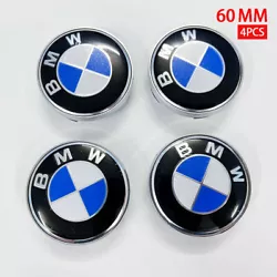 4x Cache Moyeu Jante Logo Insigne Pour BMW 60mm Centre De Roue Neuf. 1 jeu - Capuchon central de roue en alliage BMW 4...