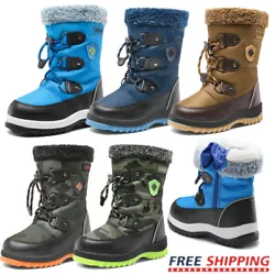 [ Cool Design ] : Available in 5 eye-catching colors these kids’ winter boots are perfect for winter style. [...