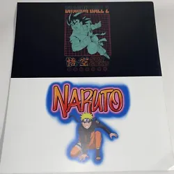 Dragon Ball Z And Naruto 10X12 Poster No Bends. Condition is 