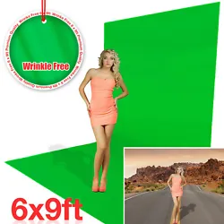 [1x] 6 x 9 ft. Green Screen Backdrop. 6 x 9 ft. Green Screen Backdrop. Machine washable. By using our Web site or...