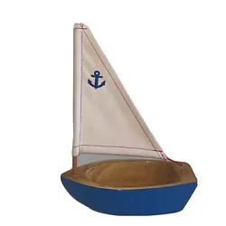 Teleflora Gift Sailboat Ornament Decoration Ceramic Ocean Sailor Blue 11”. 11” tall8” long256
