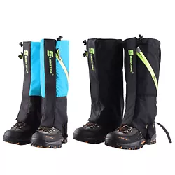 Easy to Wear: The front opening magnetic tape design of leg gaiters make it easy to wear and take off. You can adjust...