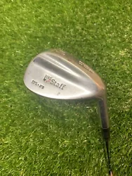 Wilson Staff Gap Wedge. 53* Degrees. 8* Bounce. Firestick Steel Shaft. Grip is used but playable. Right handed RH.