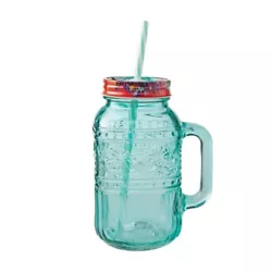 Staying hydrated looks as good as it feels when you have The Pioneer Woman Cassie 32-Fluid-Ounce Mason Jar Tumbler by...