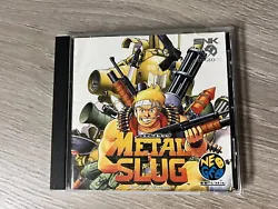 Metal Slug - Neo Geo CDBoîte plastique d’origine en excellent état.Notice d’origine en bon état.Cd en bon...