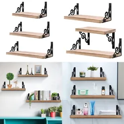 Features:1. Three wall shelves: This set of shelves includes 3 shelves and adopts a traditional wall shelf design. 3pcs...