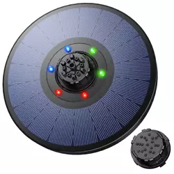 No need to use stones to fix the solar pond fountain. Perfect for bird bath, small pond, pool, fish tank, garden...