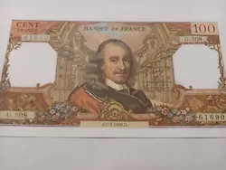 Billet de 100 francs Corneille de 1968.