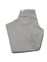 Cintas Mens Work Dress Pants 945-62    Comfort Flex Pleated Khaki Tan  38 x 34. Condition is 
