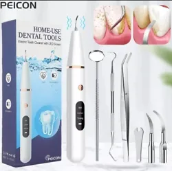 Ultrasonic Dental Scaler For Teeth Tartar Stain Tooth Calculus Remover Electric Sonic Teeth Plaque Cleaner Dental Stone...