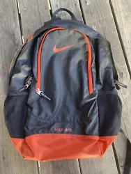 Nike Max Air Blood Orange Metallic Backpack Water Resistant Laptop Sleeve RARE. minor flaws, great condition, a little...