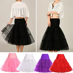 FOR MANY OCCASIONS： Classic full under skirt & retro dress match! This tutu crinoline underskirt will be a perfect...
