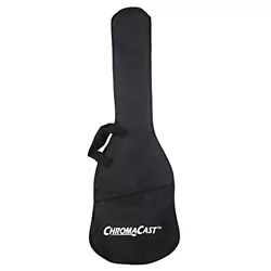 Lightweight, water resistant nylon gig bag with durable nylon zipper. Protective, weather-resistant balck nylon....