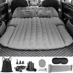 SUV Air Mattress Inflatable Car Mattress Portable Trunk Sleeping Bed Fast Inflation Travel Pad with Air Pump & Two...