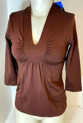 Dark Ruby color. length is shoulder to hem: 22 1/2