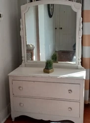 2 Drawers and Closet Chiffarobe Painted white. Needs a fresh coat of paint.Chiffarobe 58
