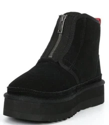 STYLE NO: 1122677. Suede upper. Front shaft zipper. COLOR: BLACK. NEVER WORN, IN ORIGINAL BOX, OR MONEY BACK. 9 7.5 40...