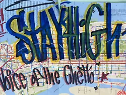 “Stay Hight 149 “GRAFFITI Urban Art Street artTrain map . Voice of the Ghetto