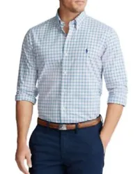 Polo Ralph Lauren Mens Classic Fit Button Down 100% Cotton Stretch   Color: Pink/Blue Multi Size: Small MSRP $99 ...