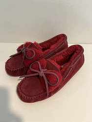 UGG Ansely Fur Bow Women Size 7.