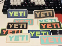5 Authentic NEW YETI Decal / Stickers.I will do my best to not send duplicates, you will most likely get something like...