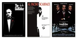The Godfather, Scarface & Goodfellas. Product Condition: New.