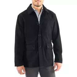 By Alpine Swiss. Wyatt Classic Wool Barn Coat. The new Wyatt barn coat is rugged and practical with four front pockets...