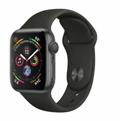 Apple Watch Series 4 40 mm Space Gray Aluminum Case with Black Sport Band (GPS). Also comes with a strong protective...