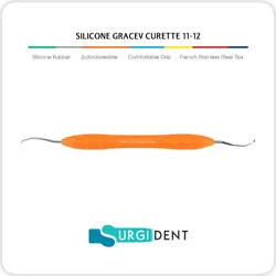 SILICONE GRACEY CURETTE 11-12. Usage: Left Hand or Right Hand. “No Compromises on Quality”. Material: French...