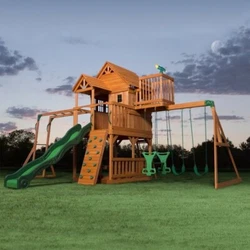 And there are plenty of fun, safe ways to move around this personal palace: a full length of monkey bars swings them...