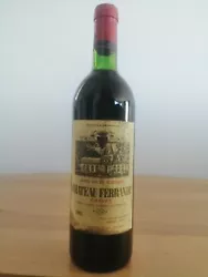 Château FERRANDE 1983 - GRAVES- Grand Vin De Bordeaux. Capsule en bon état, haut de la Capsule légèrement oxydée...