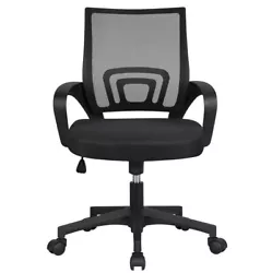 Breathable mid-back design: Featuring densely knitted mesh backrest, this mesh office chair allows better airflow,...