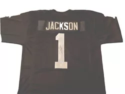 DESEAN JACKSON Signed Oakland Raiders Jersey (OKAuthentics). Size - XL BRAND NEW- Never Worn. Player signature...