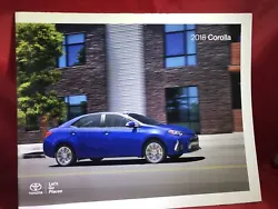 2018 Toyota Corolla 26-page Original Car Sales Brochure Catalog.