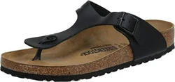 Soft liner with cork and latex footbed for a more shock-absorbent sandal.