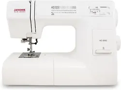 HD-3000 Heavy Duty Features: -18 Stitches. -One-step buttonhole. -Built-in needle threader. -Snap-on presser feet....