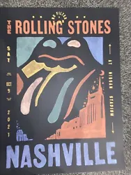 ROLLING STONES Nissan STADIUM Nashville TN 10/9/21 POSTER LITHOGRAPHOfficial Rolling Stones merch!NM/MProper shipping....