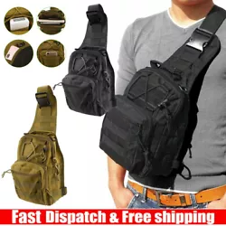 1 x Tactical Sling Chest Bag. Material: 600D Waterproof Oxford Cloth. Mini and portable, it is suitable for outdoor...