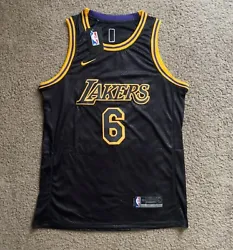 Nike Los Angeles Lakers Lebron James Jersey - Black #6 Brand New - Size-LARGE.
