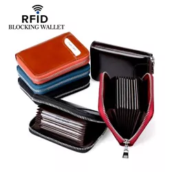 Very organized and light weight wallet with zipper closure gives you worry free to carry it around. Premium leather...