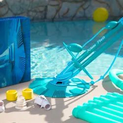 Deluxe automatic pool cleaner vacuum with a set of hose included! Able to Clean Gently and Thoroughly - Soft and...