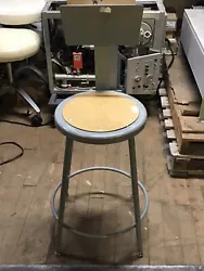 Industrial work chair that can be repurposed as a bar stool or other use. Will need new foot pads. Otherwise in very...