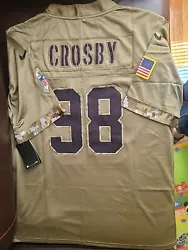 Adult jersey salute to service Las Vegas Raiders #98 maxx crosby siE small. Liquidation item. Everything looks good and...