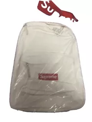 Supreme Canvas Backpack White.