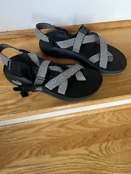 Chacos Womens 8 Black White Toe loop. Great condition. See pictures for details.  Cannot ship between 4/9 and 4/17. Can...