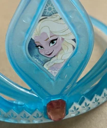 Frozen Elsa Tiara Disney Jakks pacific 2013 Halloween Costume Dress-up. Some wear and tear. As-Is